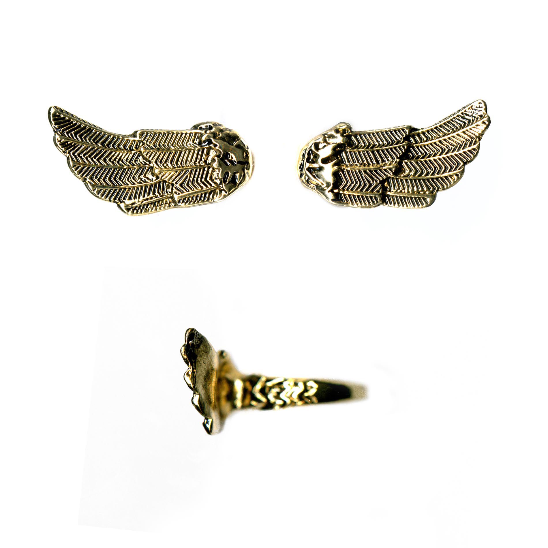 Bongo Textured Angle Ring Golden at Kmart.com