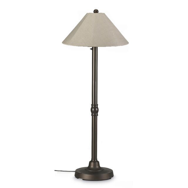 Patio Living Concepts Bronze San Juan 60 inch high Floor Lamp with Antique Beige Linen Shade at Kmart.com