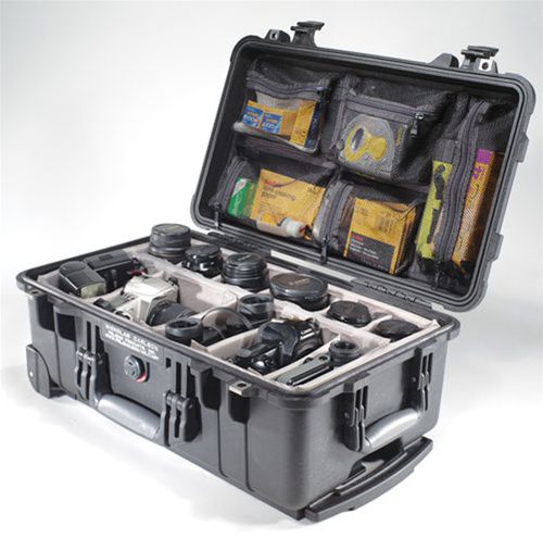 Pelican 1510WF Carry On Case with Foam: 13.81 x 22
