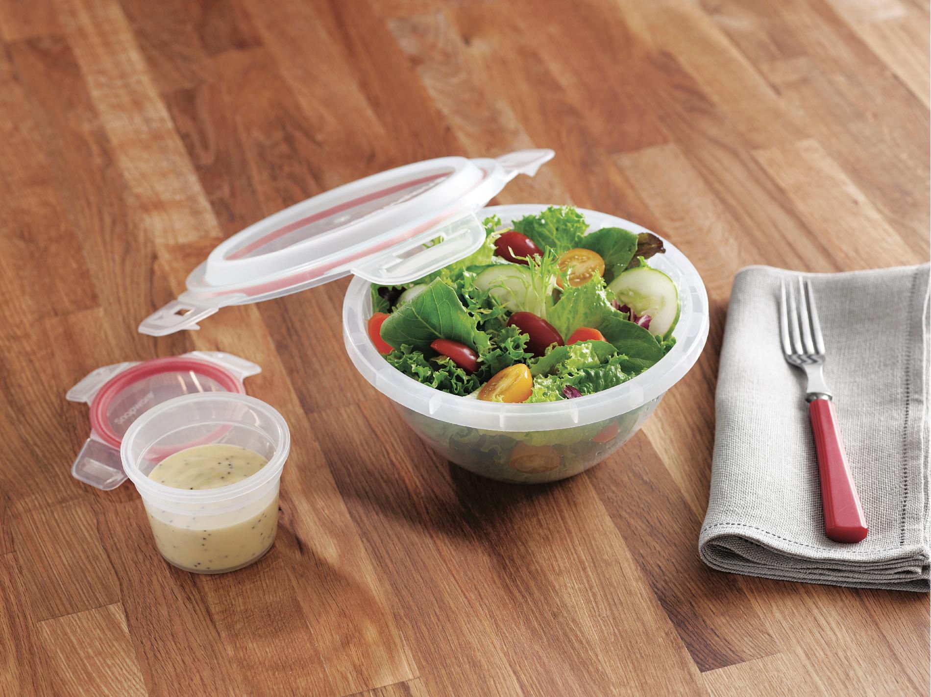 Sandra by Sandra Lee Snapware Round Salad Set at Kmart.com