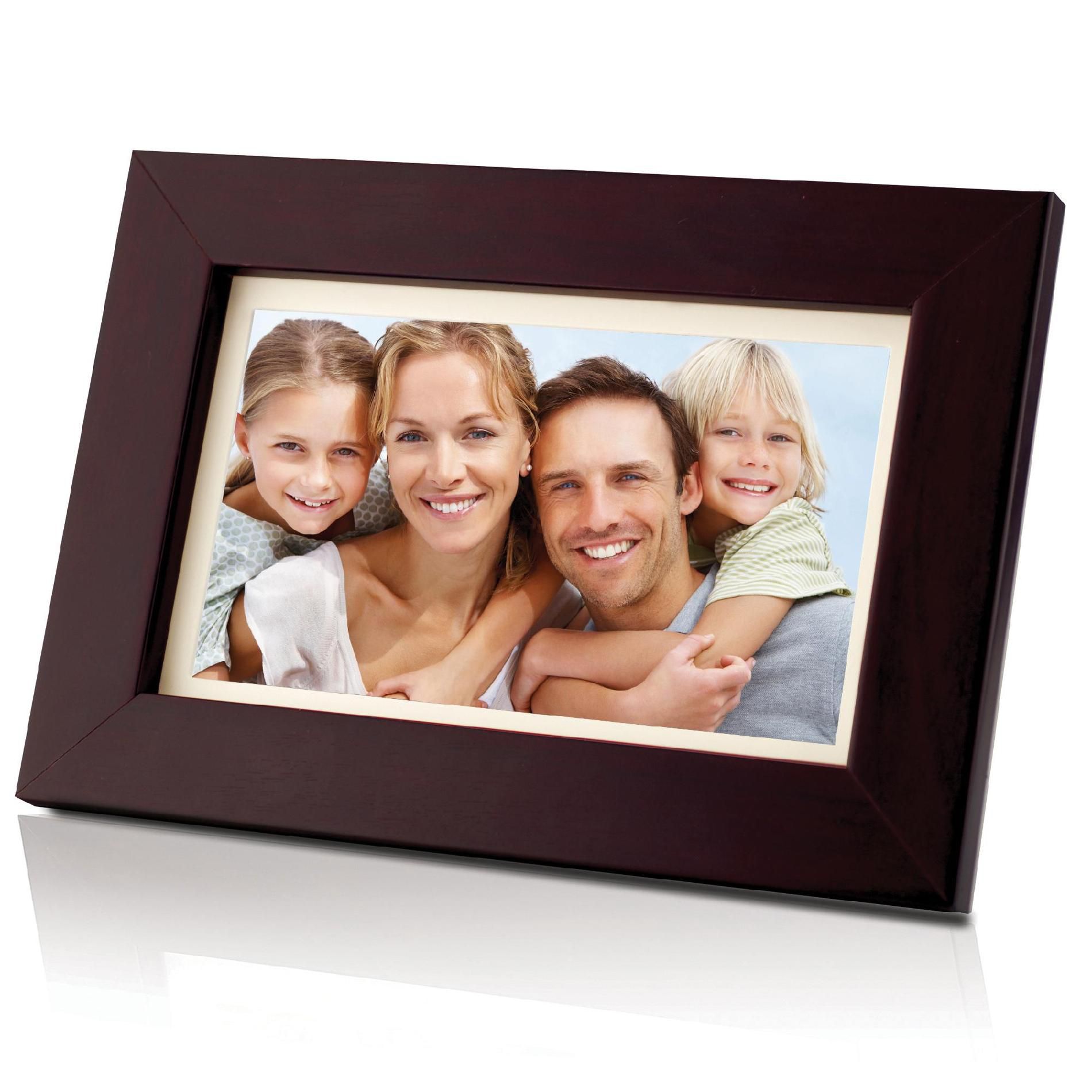 Coby 7" (16:9) Widescreen Digital Photo Frame Wooden Design at Kmart.com