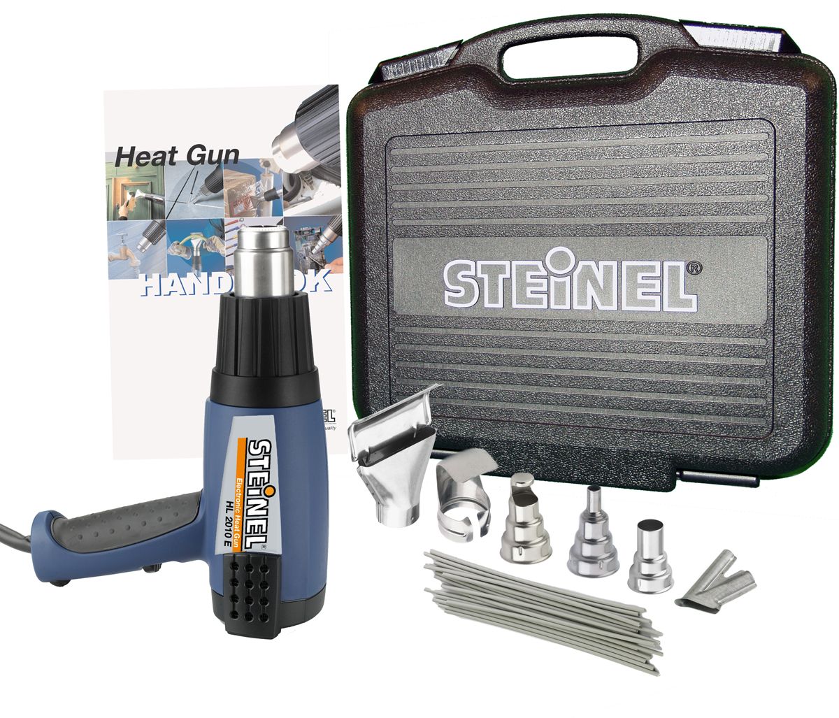 STEINELA Professional Heat Gun Automotive Kit with HL2010E IntelliTemp Heat Gun with LCD Temperature Display