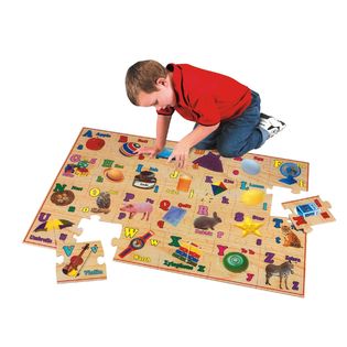 First Learning Wooden Alphabet Floor Puzzle - Toys & Games ...