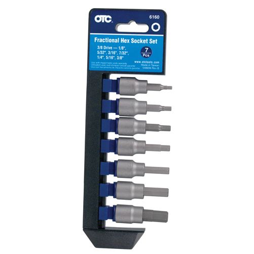 OTC6160  7 PC FRACTIONAL HEX BIT SQ. DR. SOCKET SET at Sears.com
