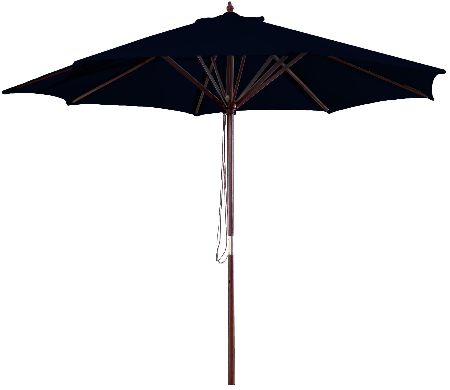 9' Wood Market Umbrella in Assorted colors