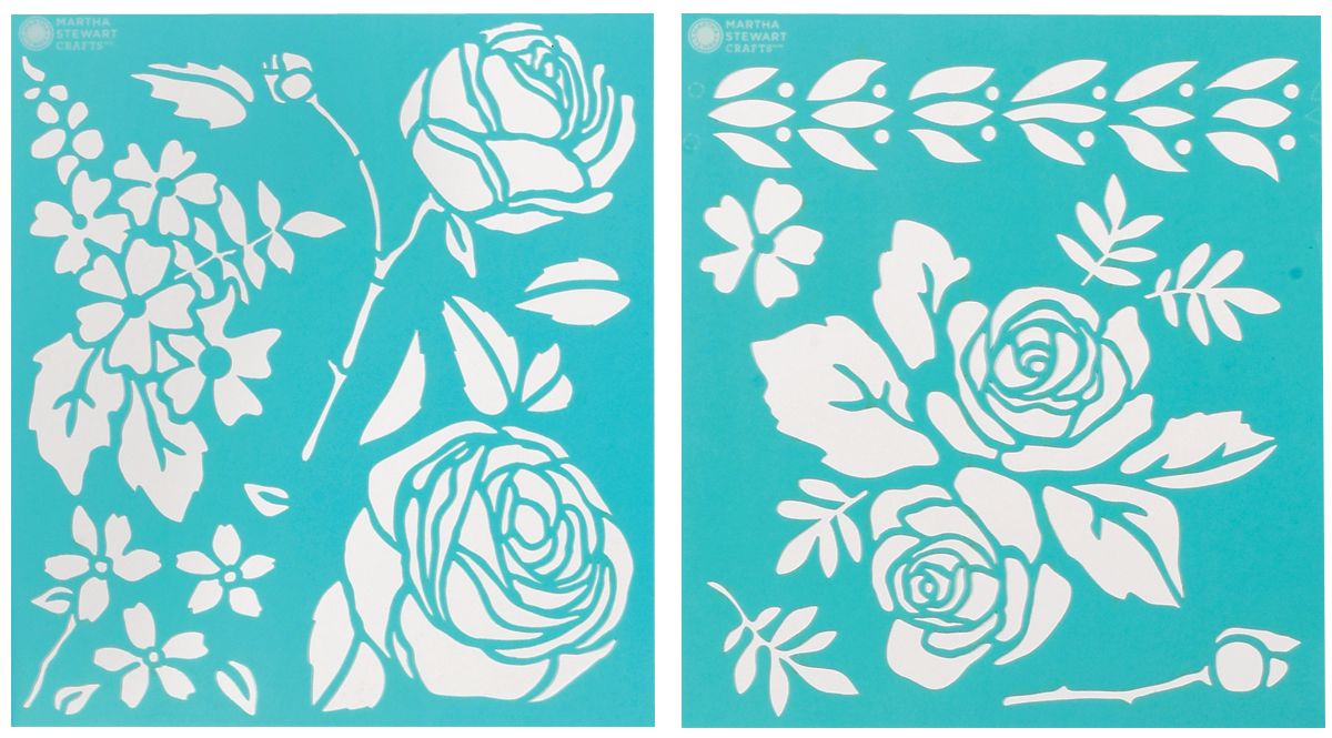 Martha Stewart Crafts Martha Stewart Medium Stencils, Rose Garden