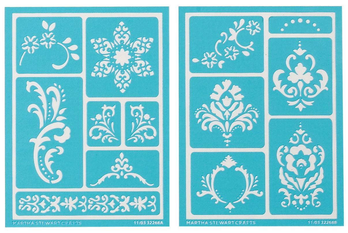 Martha Stewart Crafts Martha Stewart Adhesive Stencils, Scrolls