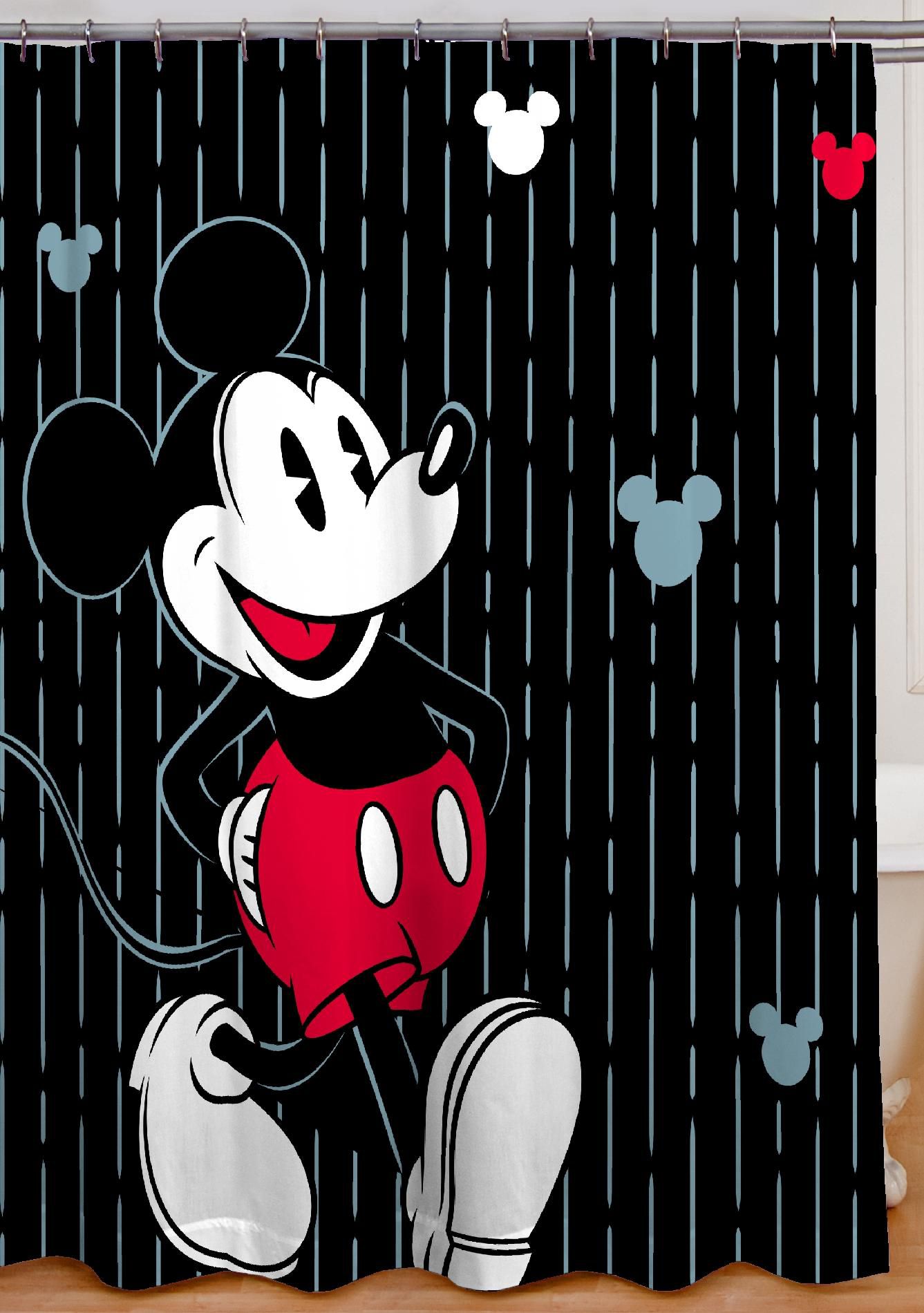 Disney Shower Curtain Mickey Tuxedo