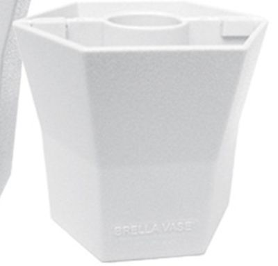 Blue Star BRELLA VASE® - 5 Inch - Opaque - Cottage White - Patio Umbrella Vase at Kmart.com