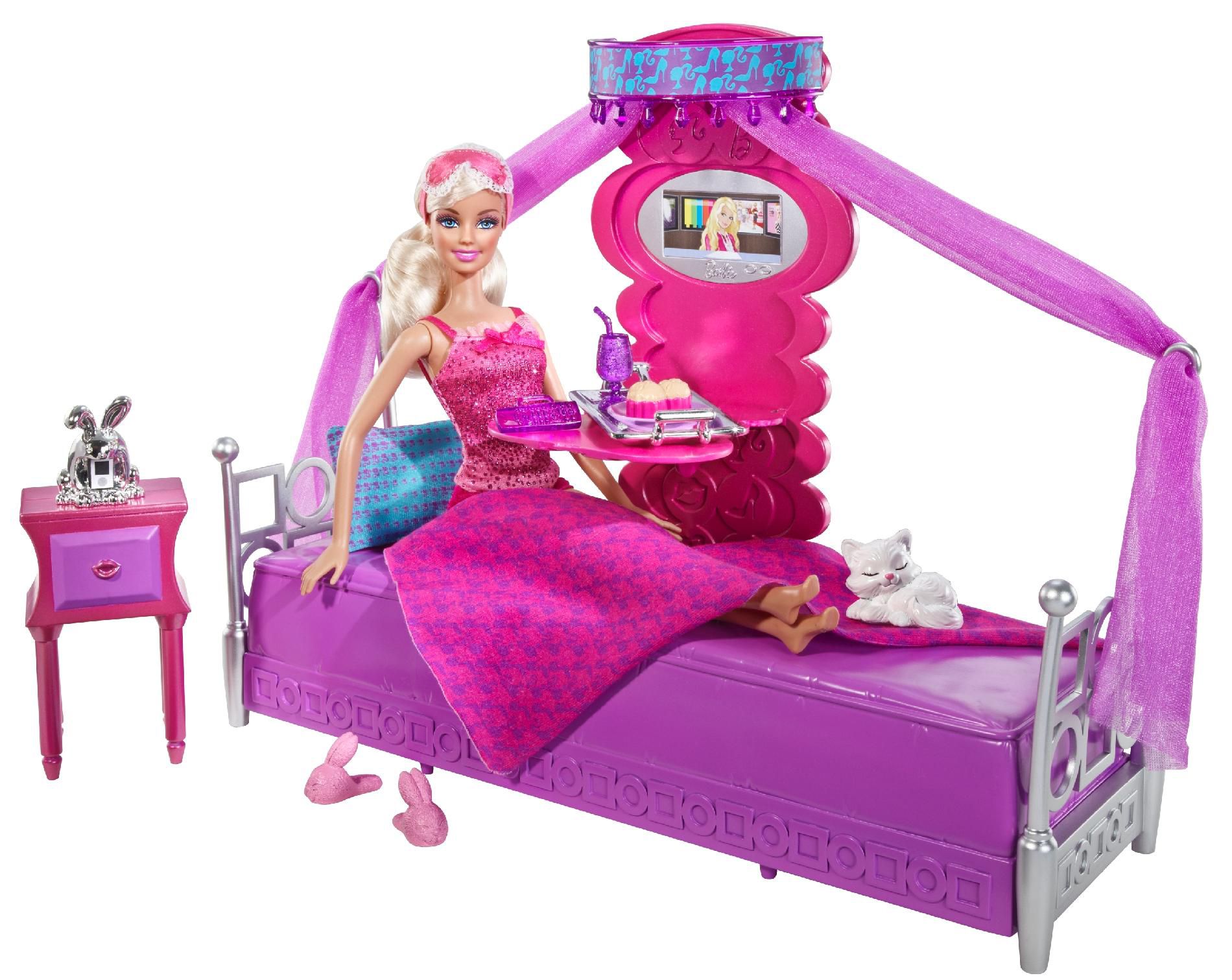 Mattel Barbie Bed To Breakfast Deluxe Bedroom and Doll Set