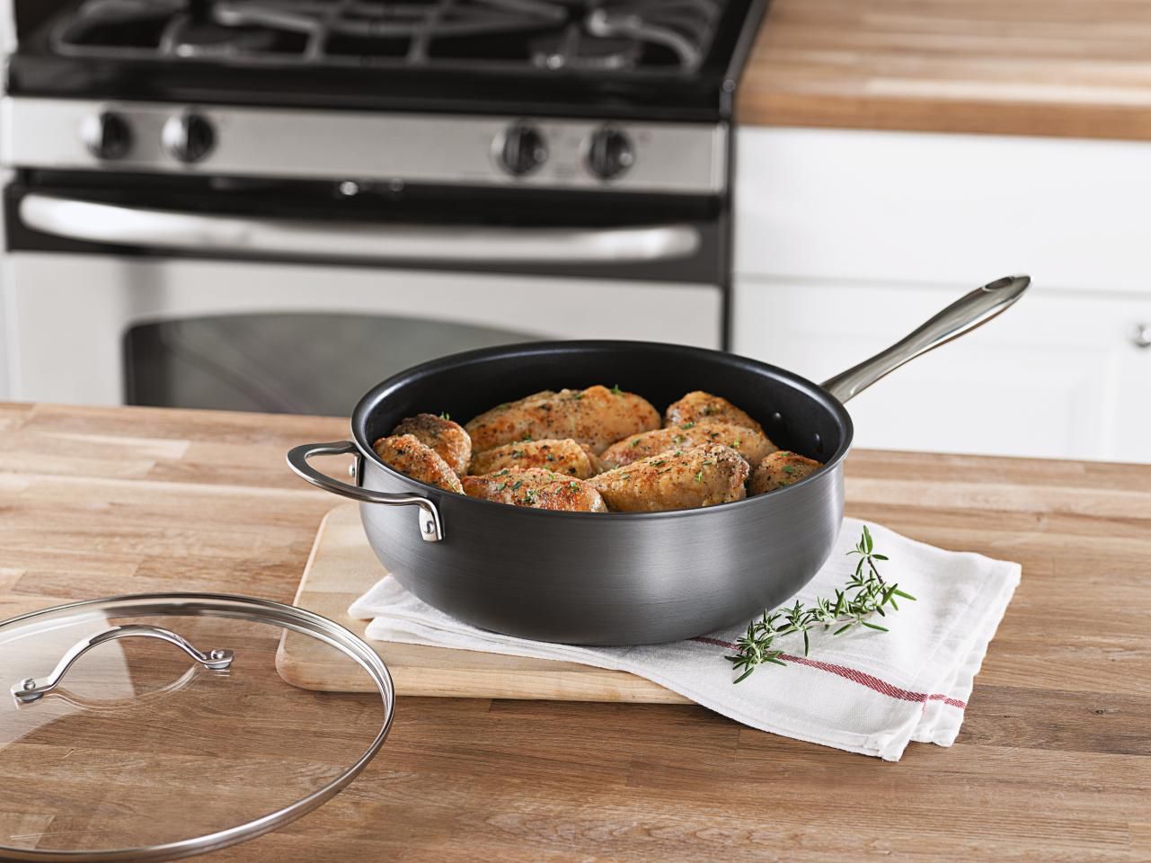 Sandra by Sandra Lee 6QT Hard Anodized Jumbo Cooker