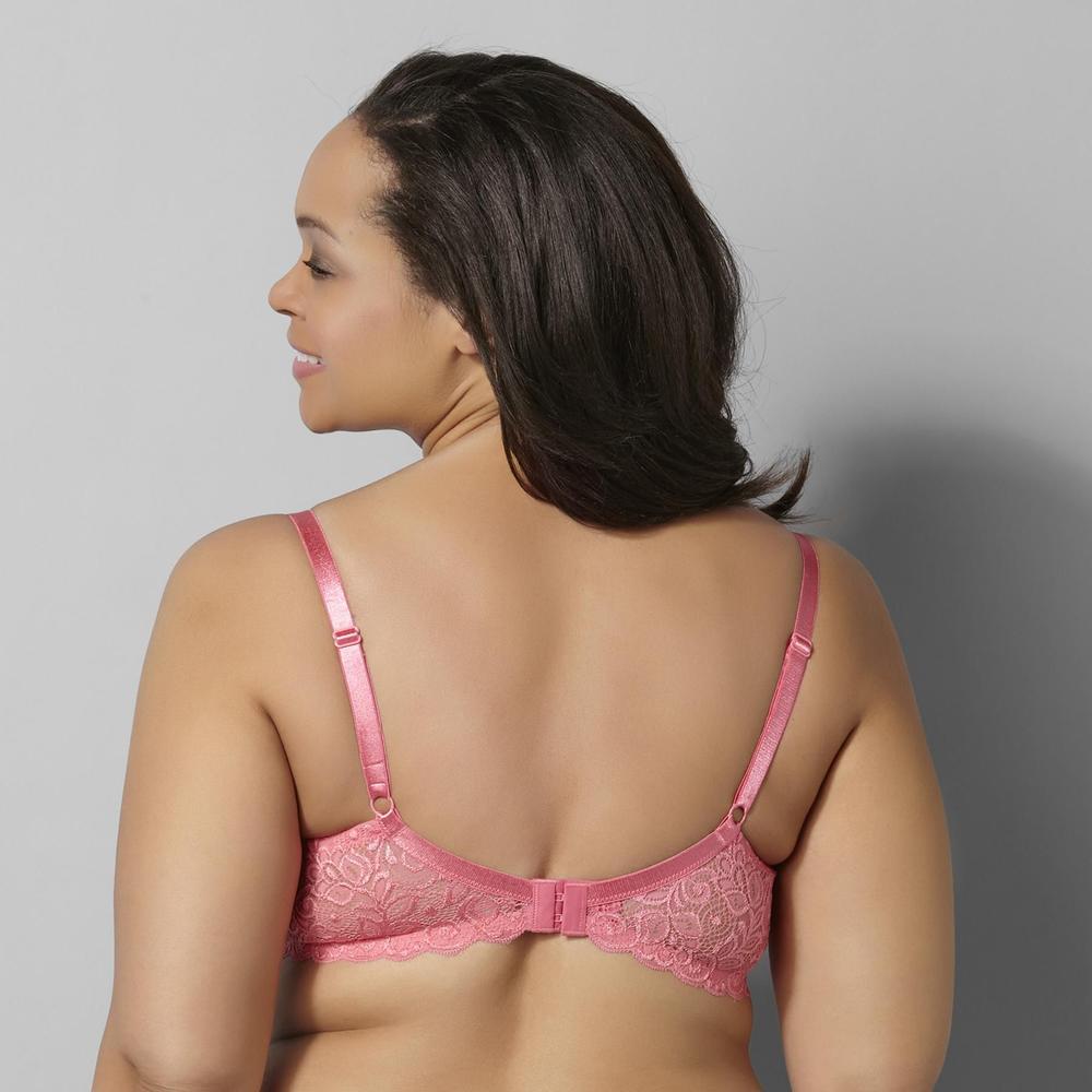 Cotton/Lace Band Full Support Bra - 2 Pack
