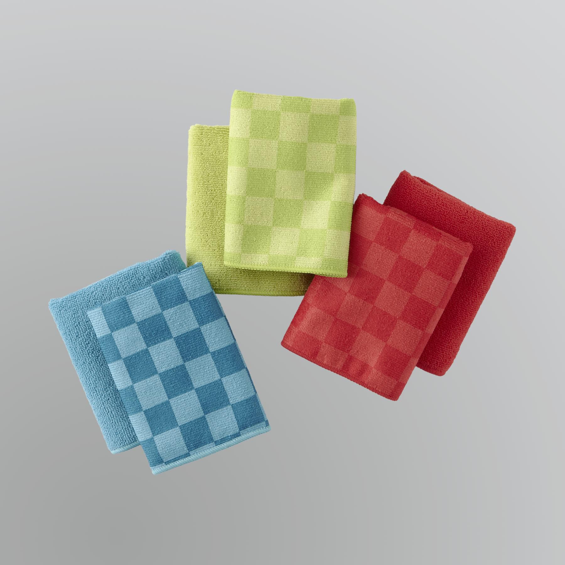 Sandra by Sandra Lee Microfiber Kitchen Towels Set Home Kitchen