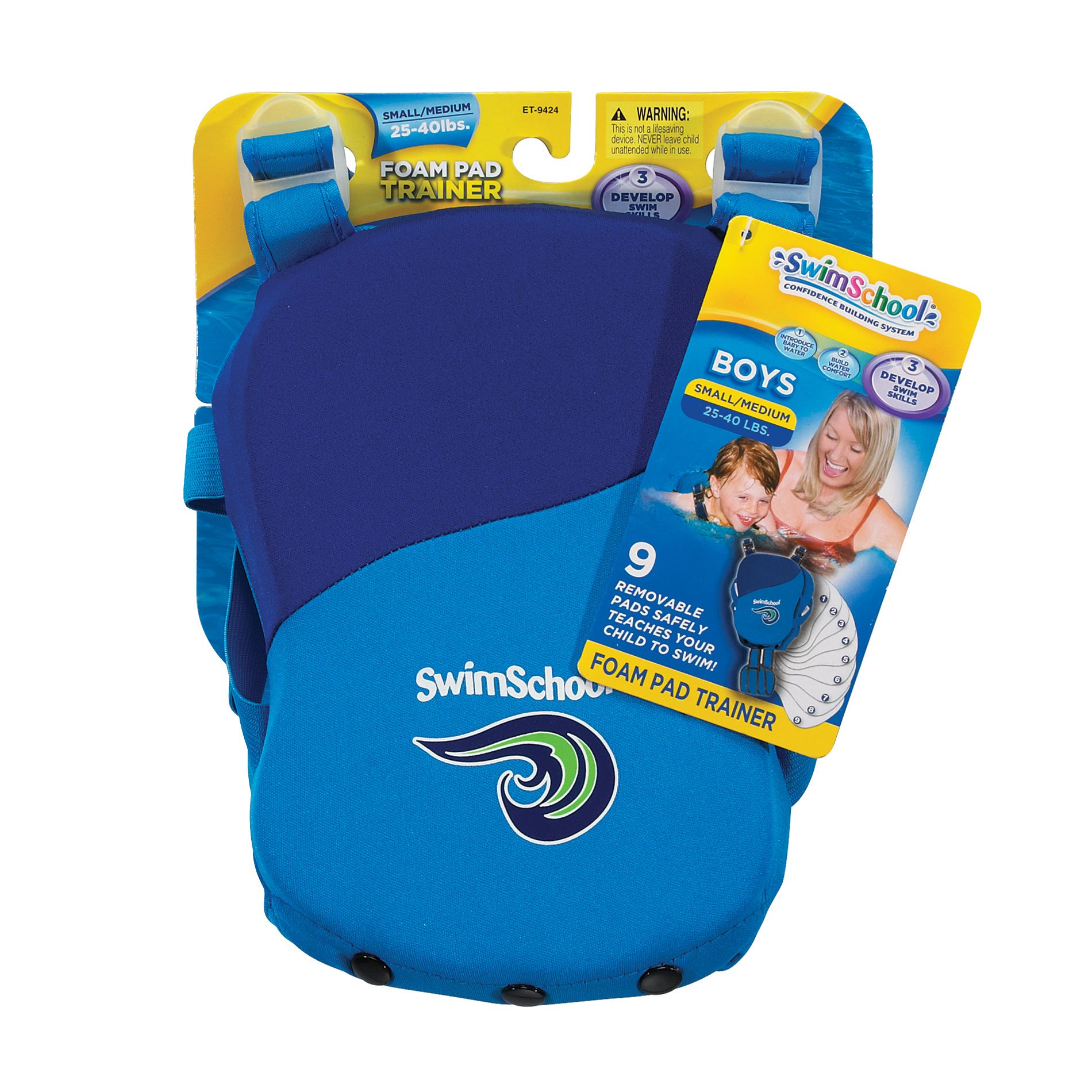 Swim School Boys S/M Deluxe Incremental Foam Pad Swim Trainer at Kmart.com
