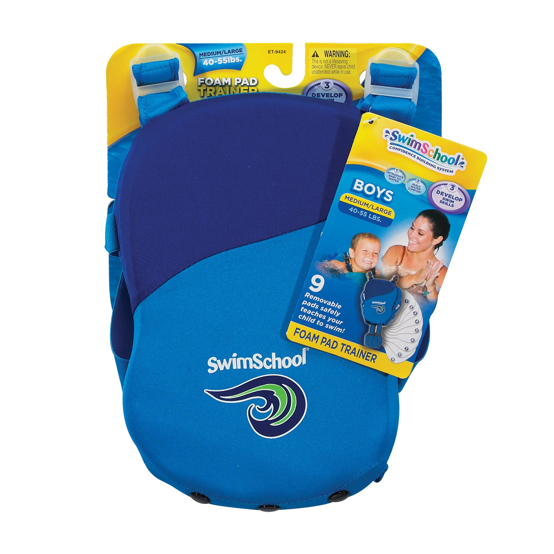 Swim School Boys M/L Deluxe Incremental Foam Pad Swim Trainer at Kmart.com