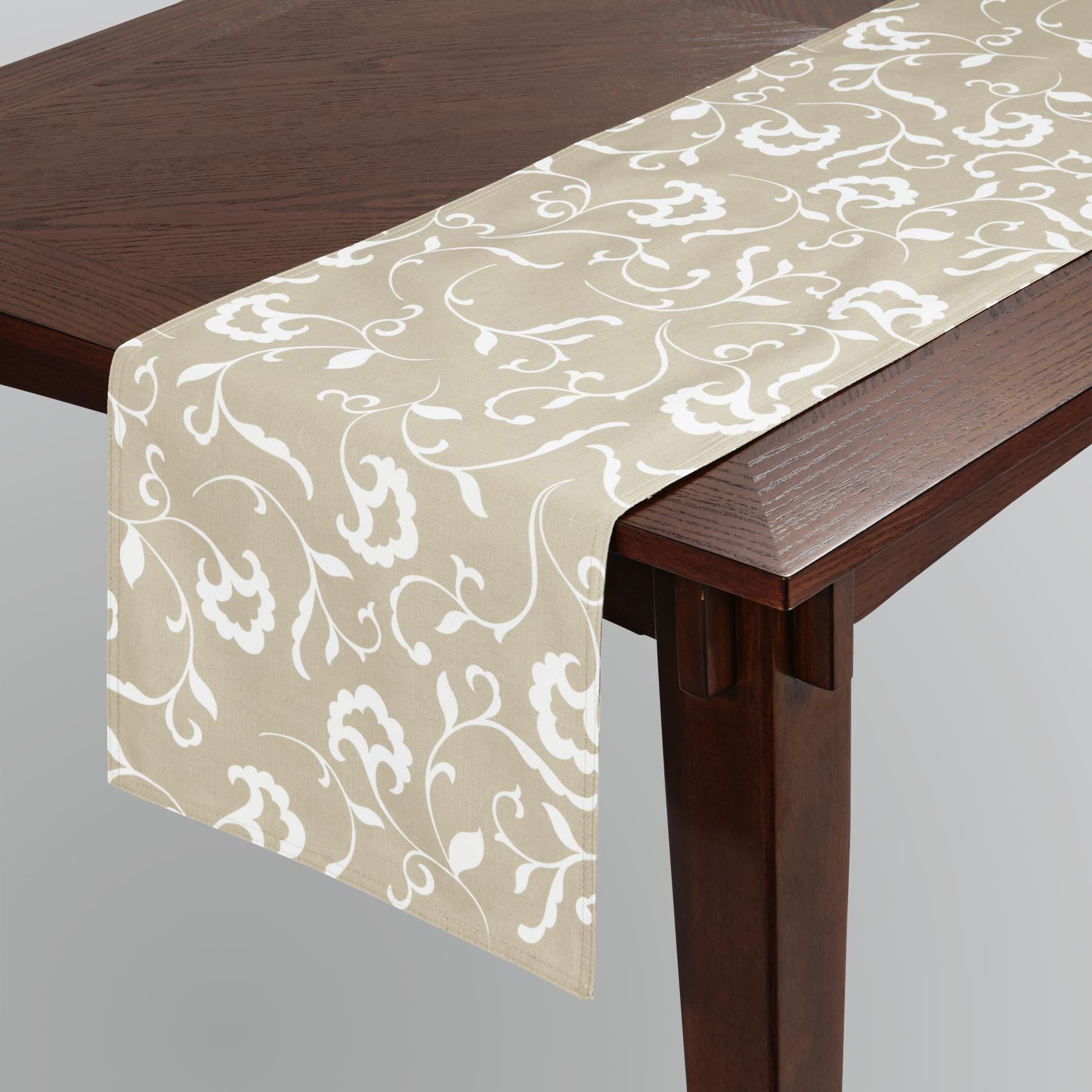 Sandra by Sandra Lee Damask Reversible Table Runner at Kmart.com