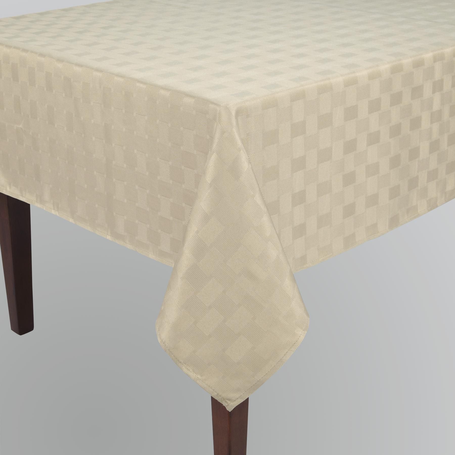 Sandra by Sandra Lee Basketweave Microfiber Tablecloth at Kmart.com