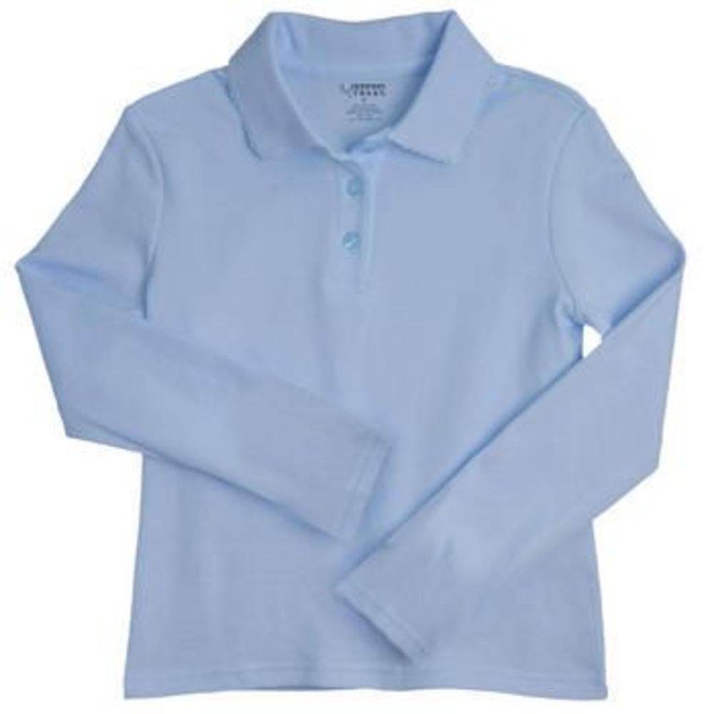 Unisex Plus/Husky Long Sleeve Pique Polo Shirt