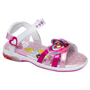 Disney Toddler Girl's Princess Lighted Sandal - Pink - Clothing, Shoes ...
