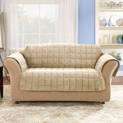 Sure Fit Deluxe Pet Cover - Loveseat Ivory