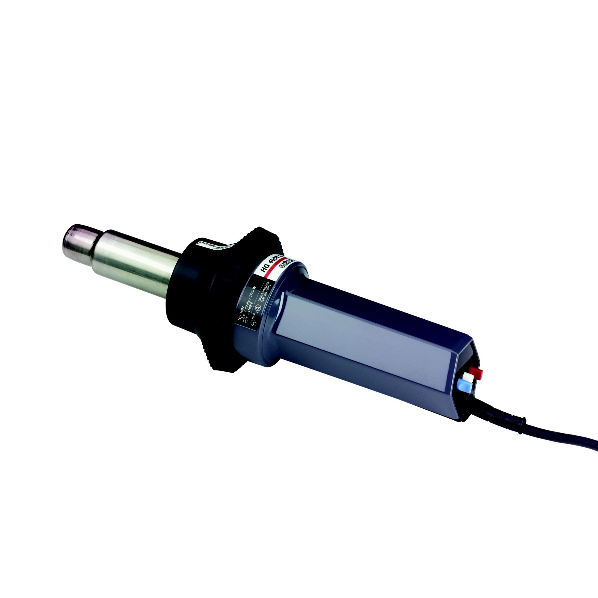 STEINELA Industrial Heat Gun HG4000E Electronically monitored Heat Gun with LED Temperature Display in Metal Case