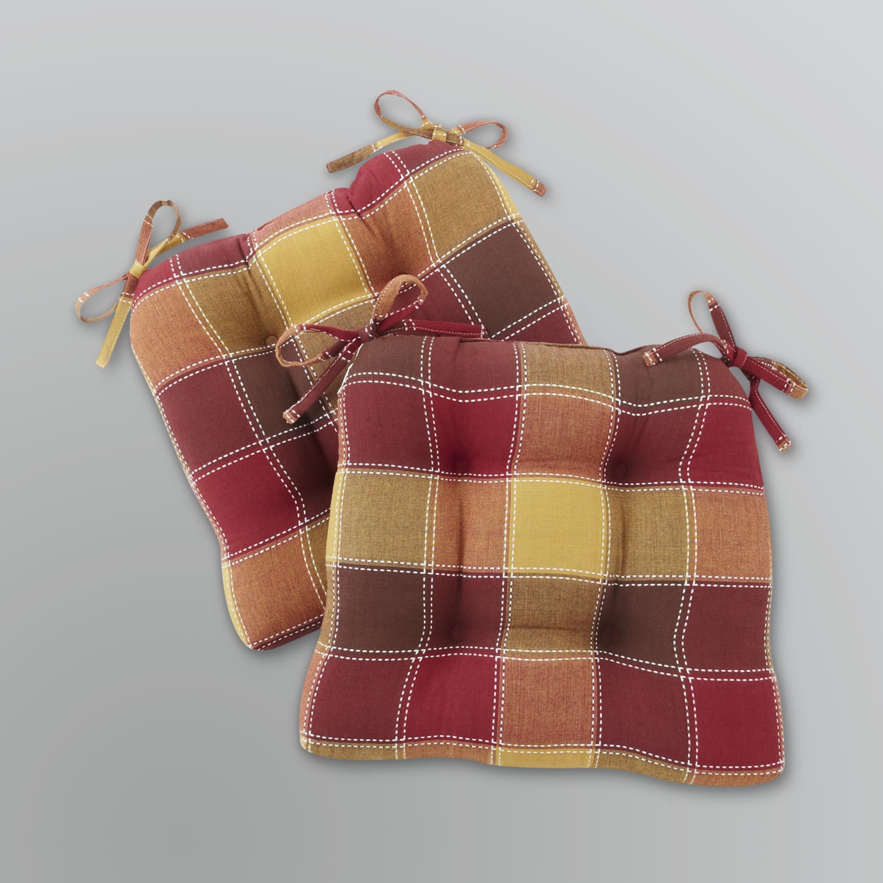 2-Pack Harris Plaid Chair Pads