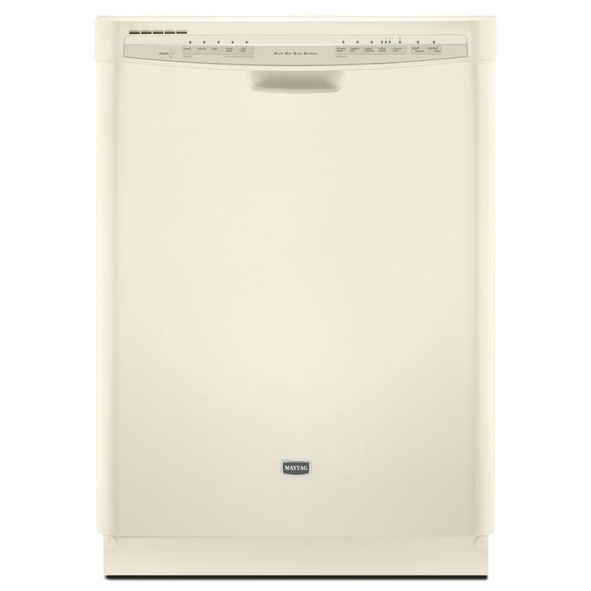 Maytag MDB4709PAQ 24" Jetclean® Plus Dishwasher w/ Steam Sanitize Bisque Sears Outlet