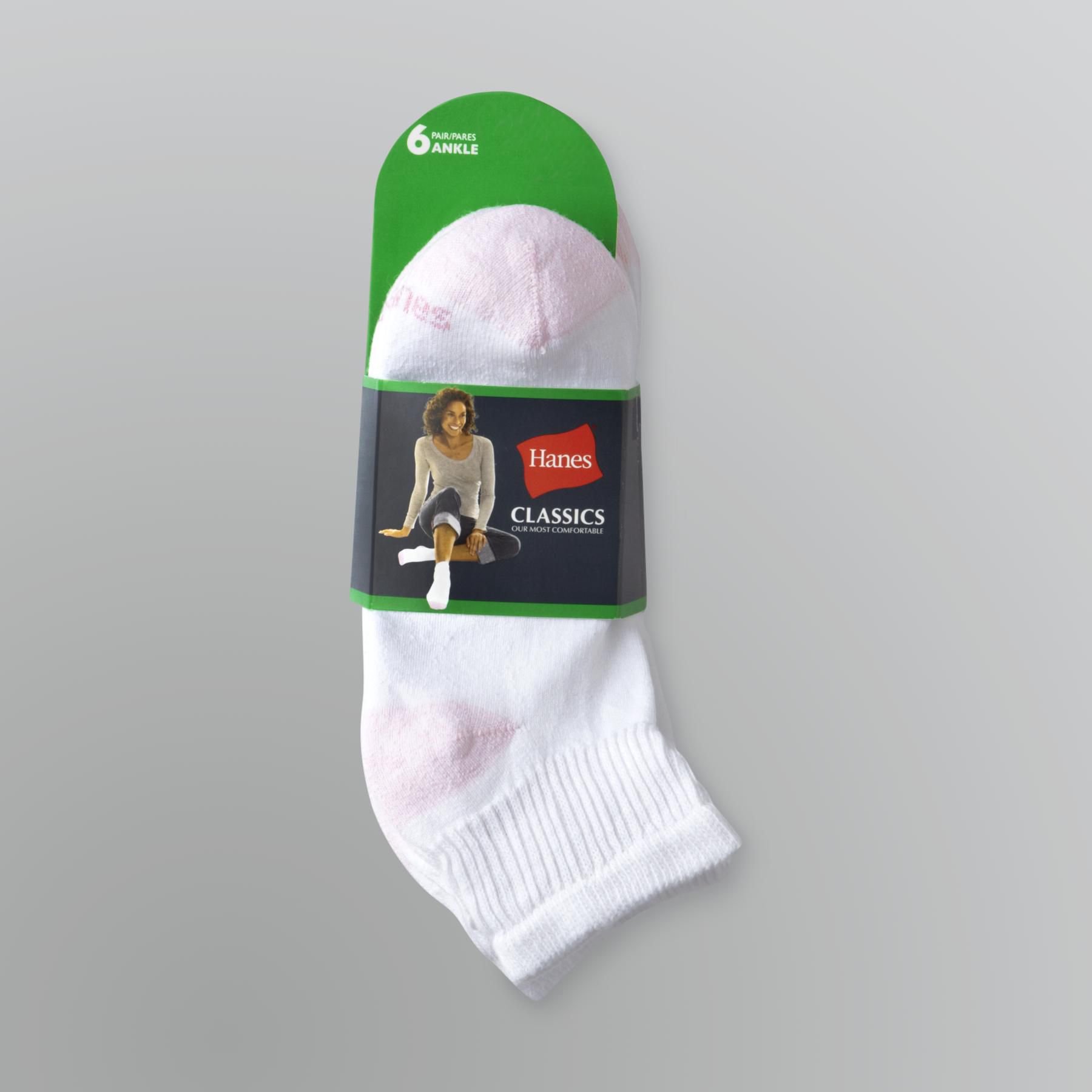 Hanes Women's Plus Anklet Socks Six-Pack at Sears.com