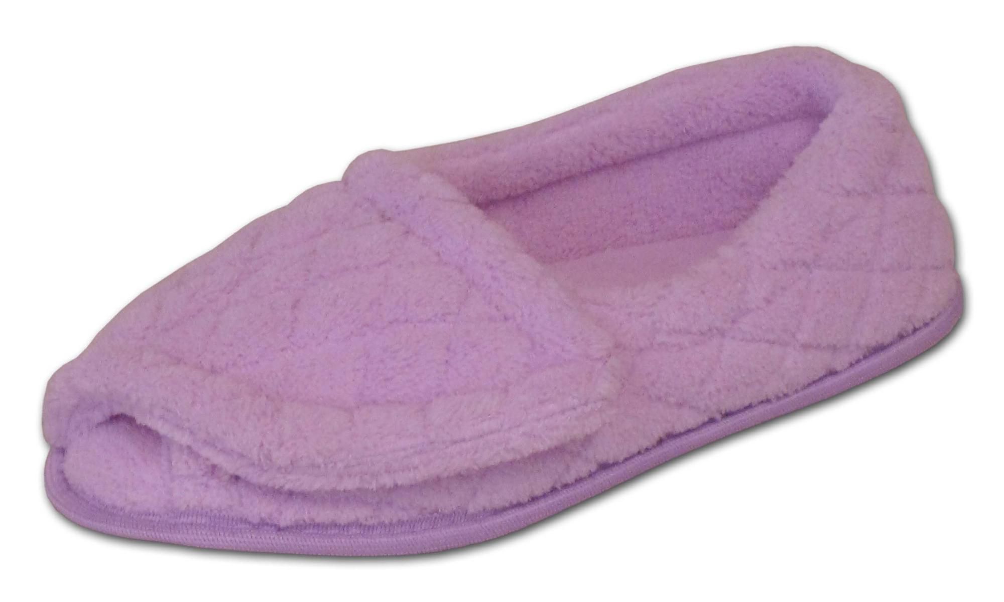 Quilted Micro chenille adjustable open toe full foot