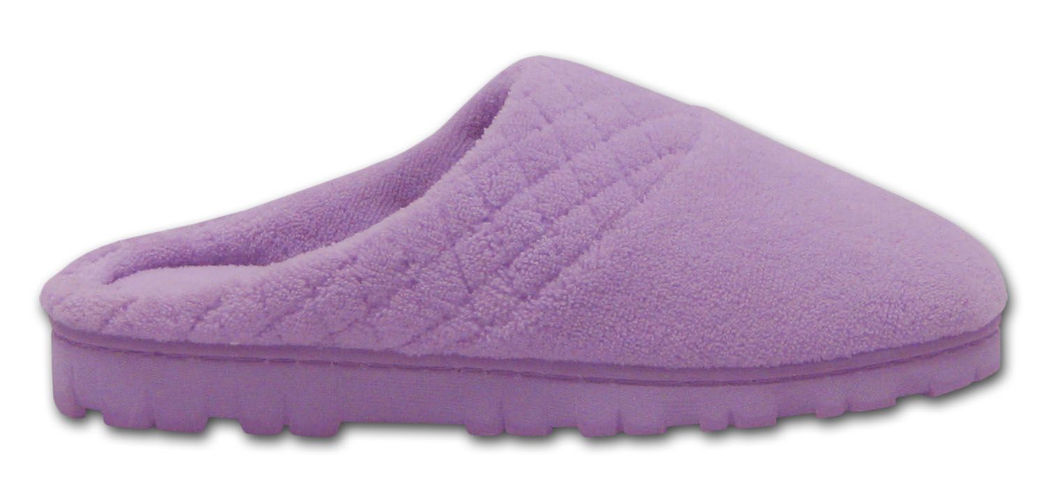 Micro chenille clog with quilted band