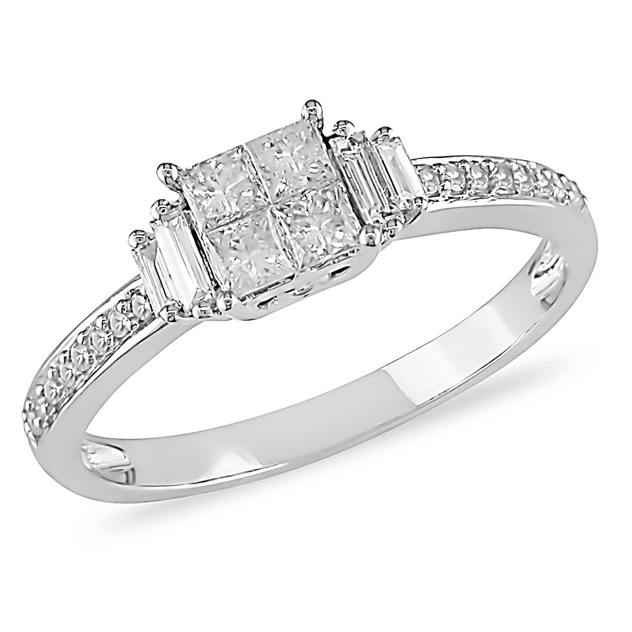 1/2 cttw. Diamond Engagement Ring in 10k White Gold at Sears.com
