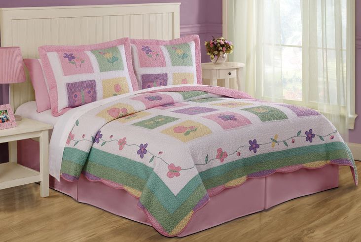 My World Spring Meadow Twin Quilt with Pillow Sham at Kmart.com