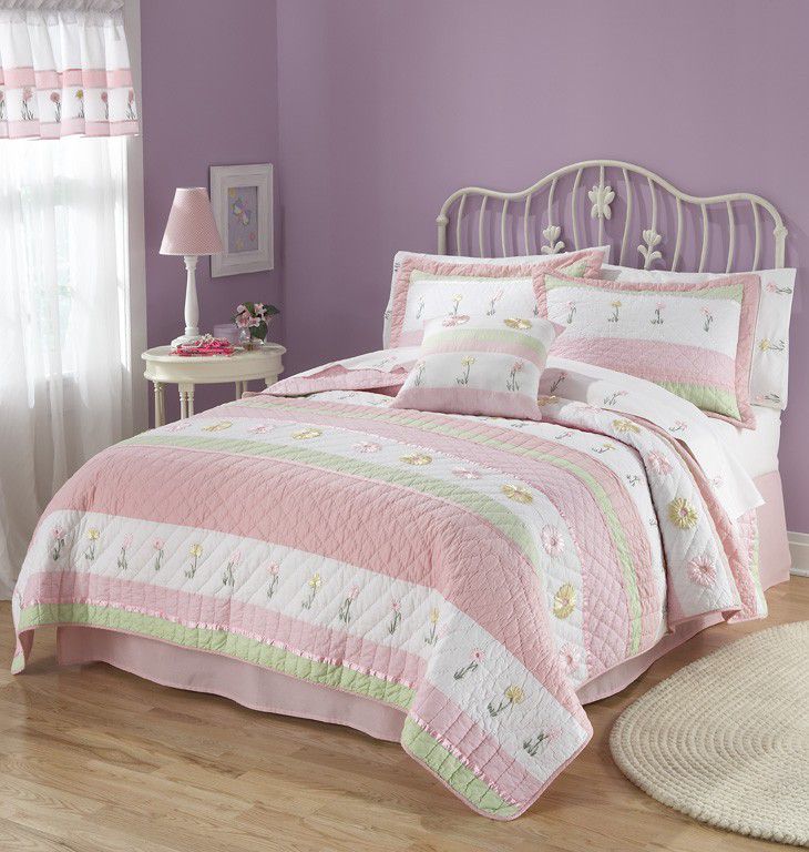 My World Tara Stripe Full / Queen Quilt with 2 Shams at Kmart.com