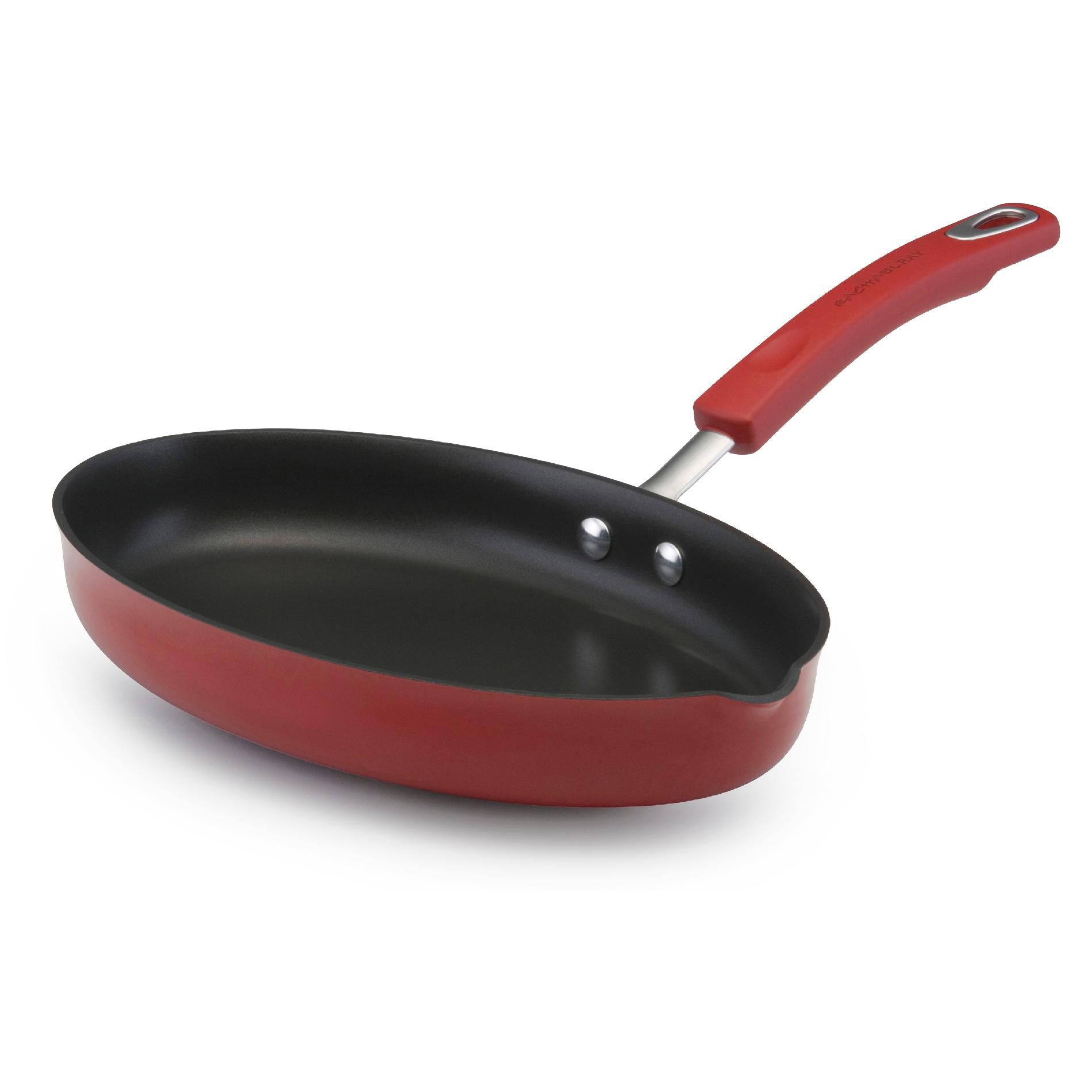 Rachael Ray Hard Enamel Cookware11.5 oval skillet (Red)