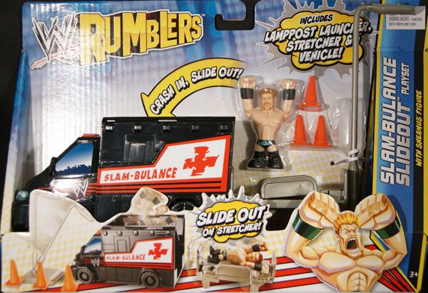 WWE Sheamus w/ Slam Bulance Slideout Playset WWE Rumblers Toy Wrestling Action Figure - MFG ID FOR DOT.COM ITEMS