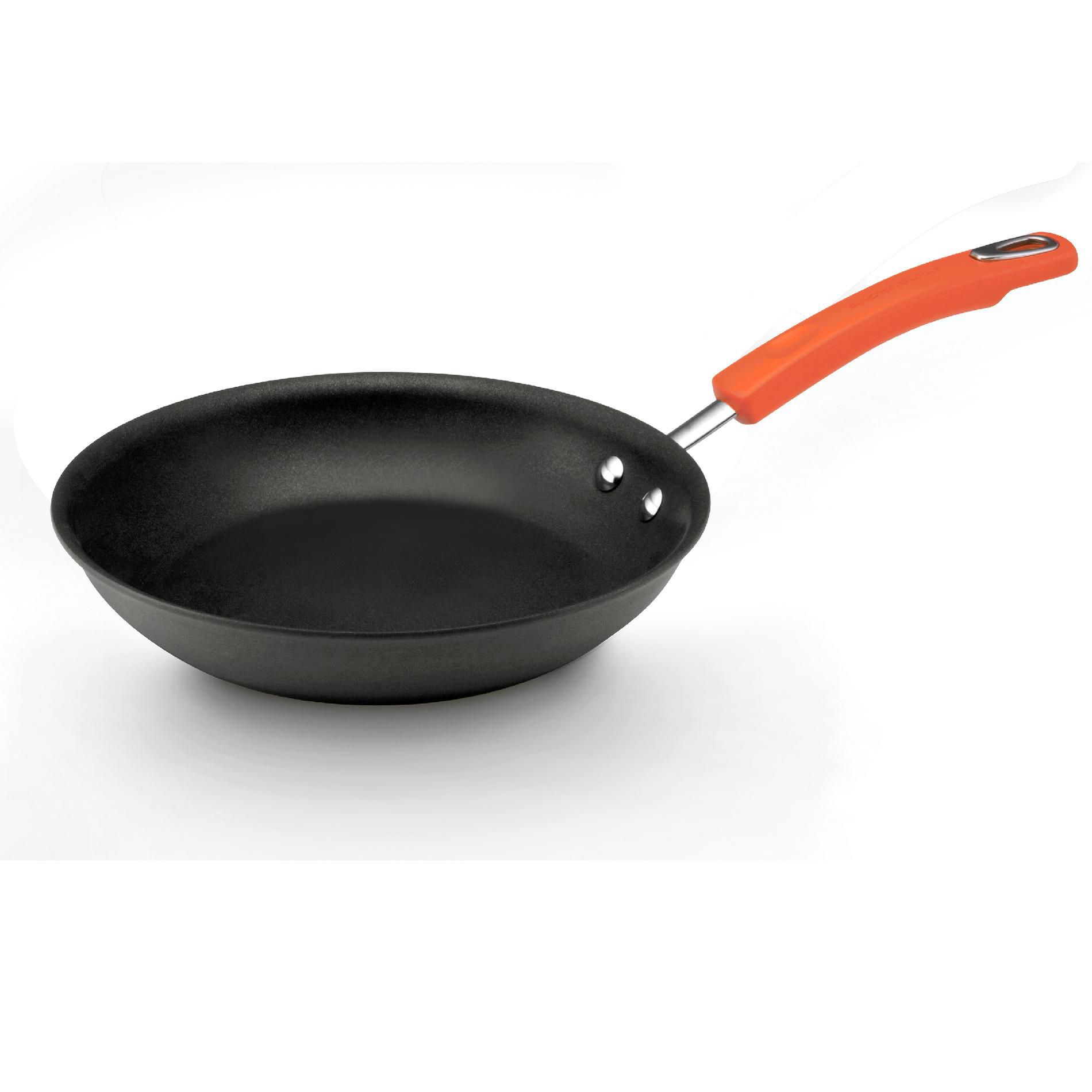 Rachael Ray Hard-Anodized Cookware  10 open skillet (orange rubberized handle)