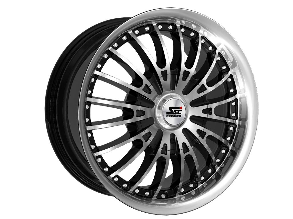 SSC Premier Wheels Style 2291 20 X 9.5 (6135) Black W\Machined Face