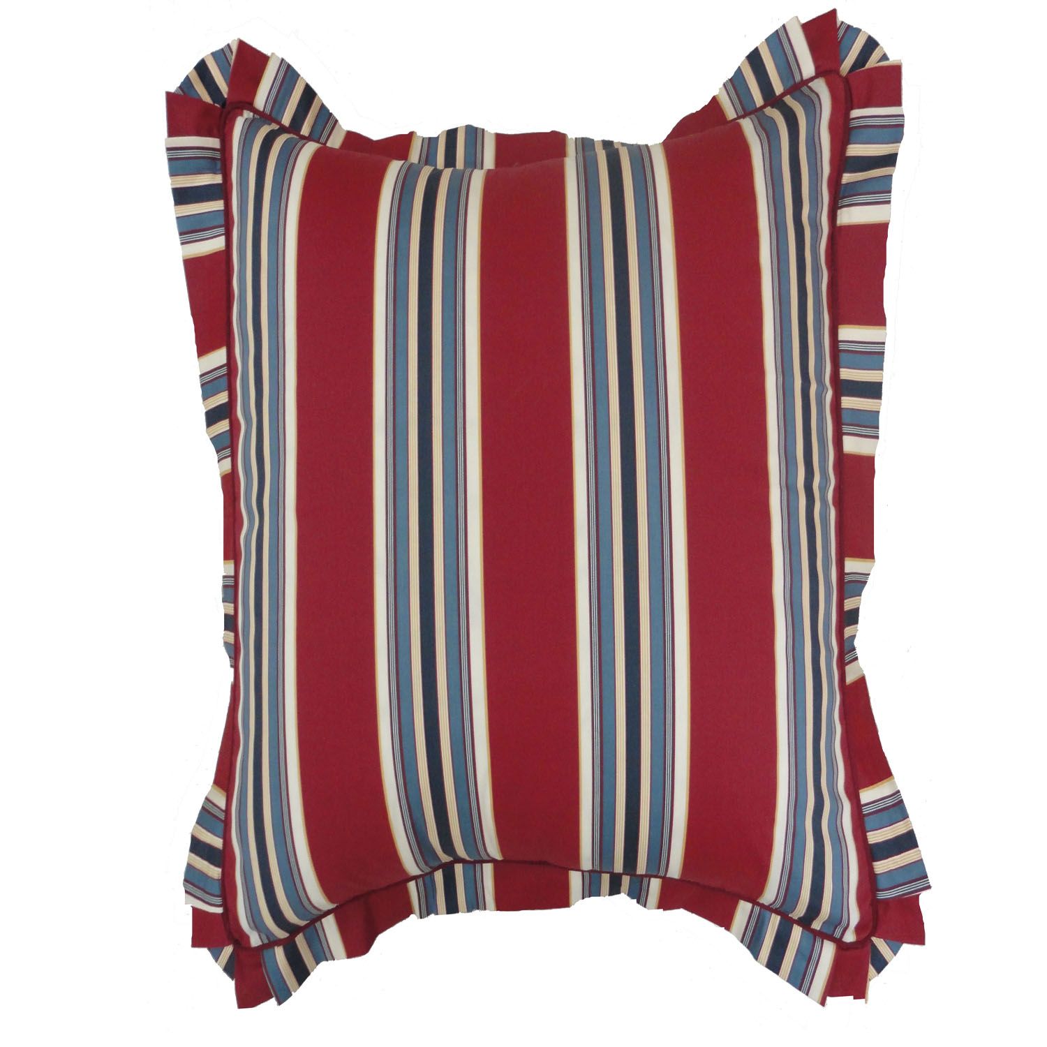 Waverly Felicite Ivory Striped Euro Sham Off-white