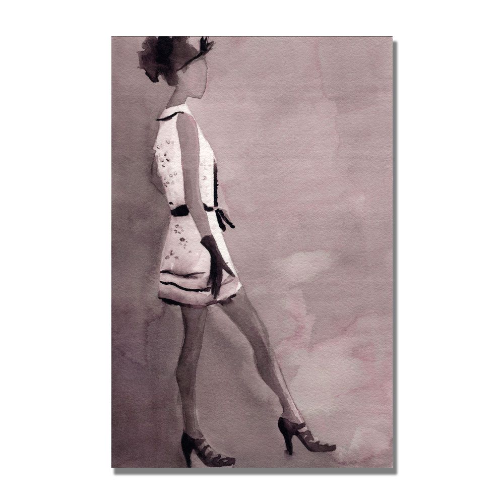 Trademark Art Black and White Mini Dress Canvas Wall Art by Beverly Brown