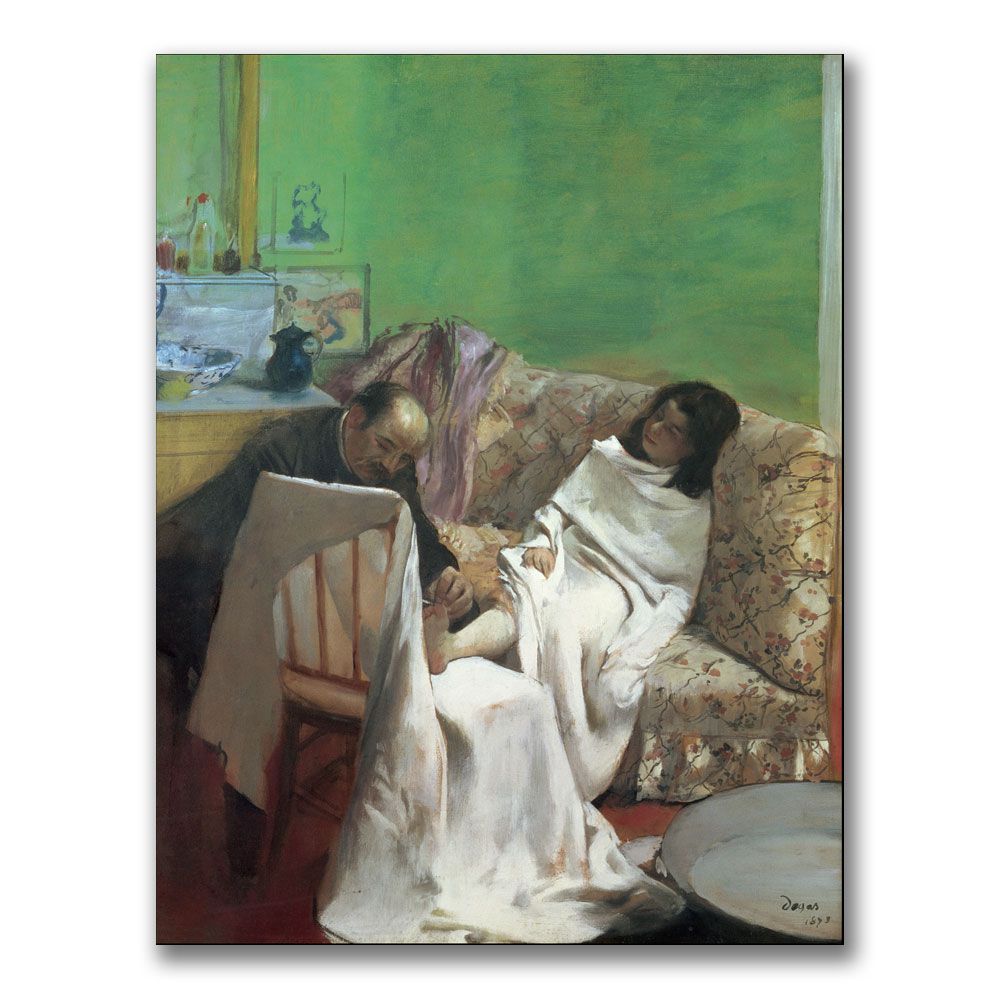 Trademark Art "The Pedicure, 1873" Canvas Wall Art by Edgar Degas