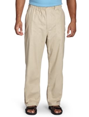 Island Outfitters Elastic-Waist Linen-Blend Pants