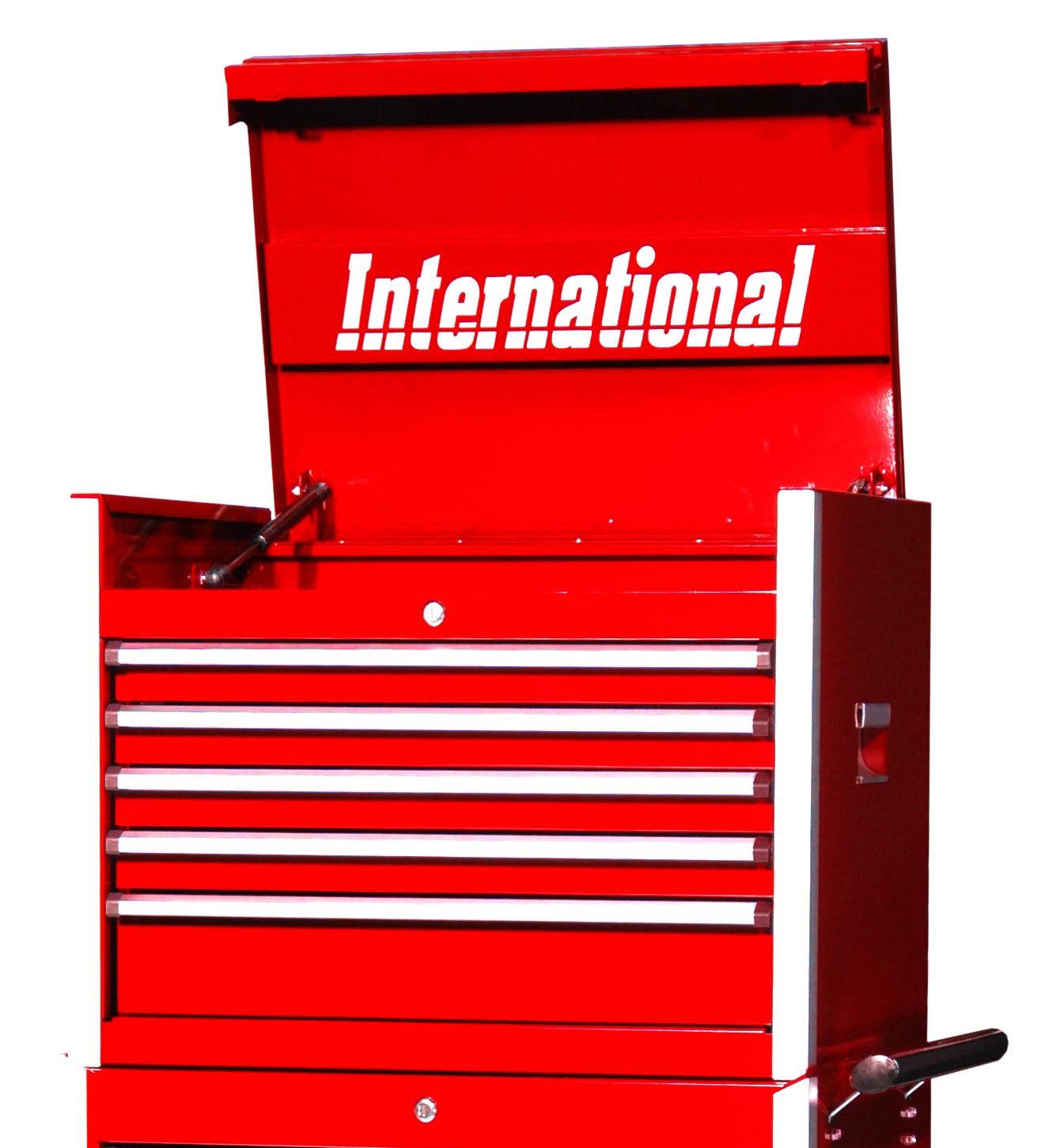 International Professional 27 5-Drawer Ball Bearing Slides Top Chest Red