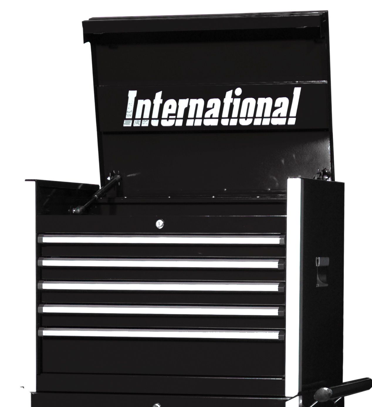 International Professional 27 5-Drawer Ball Bearing Slides Top Chest Black