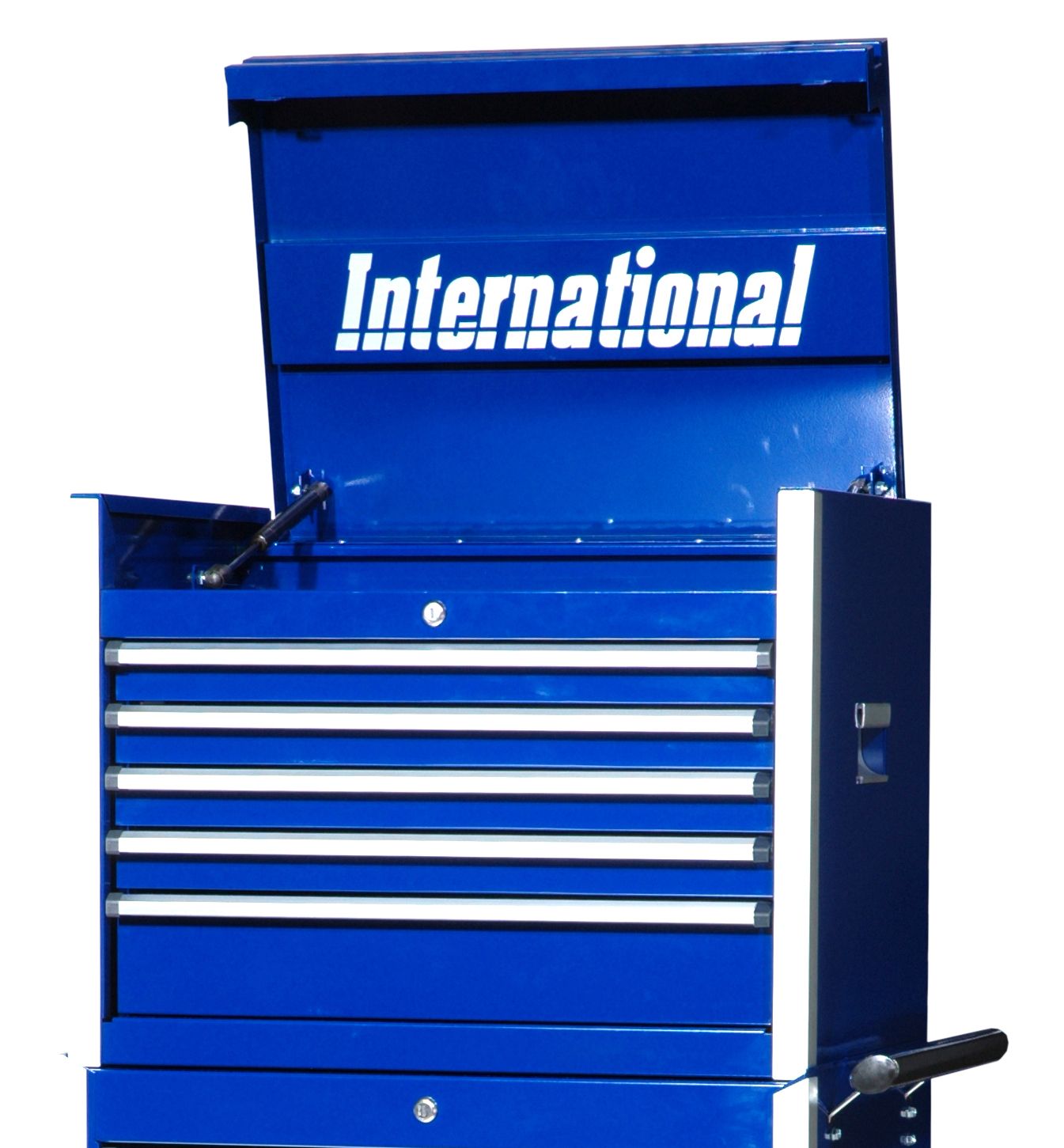 International Professional 27 5-Drawer Ball Bearing Slides Top Chest Blue