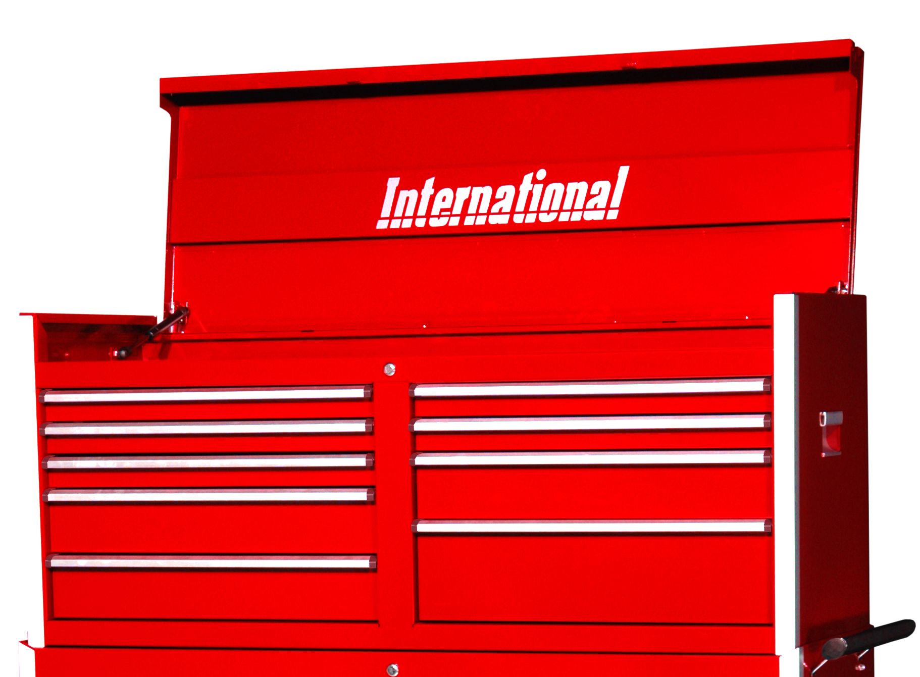 International Professional 54 9-Drawer Ball Bearing Slides Top Chest Red