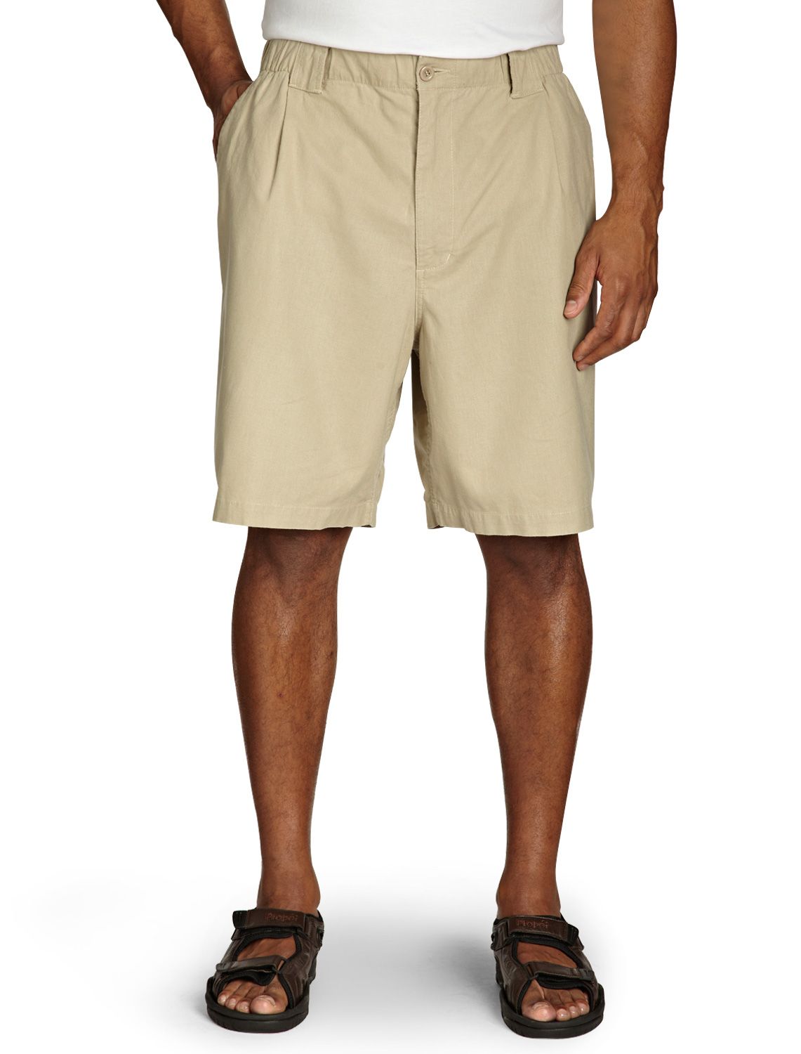 Island Outfitters Elastic-Waist Linen-Blend Shorts