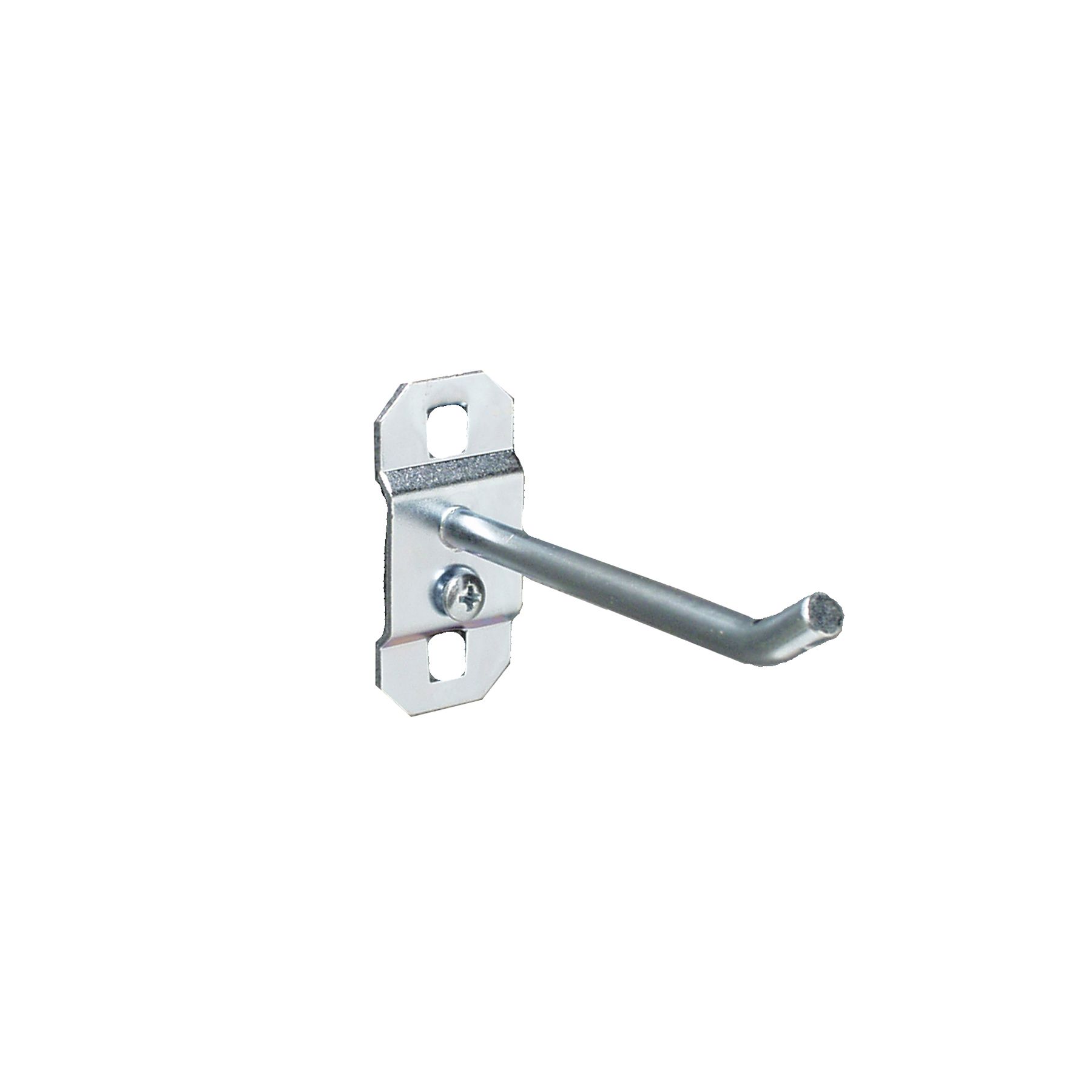 LocHook 3 In. Single Rod 30 Degree Bend 1/4 In. Dia. Zinc Plated Steel Pegboard Hook for LocBoard, 5 Pack at Kmart.com