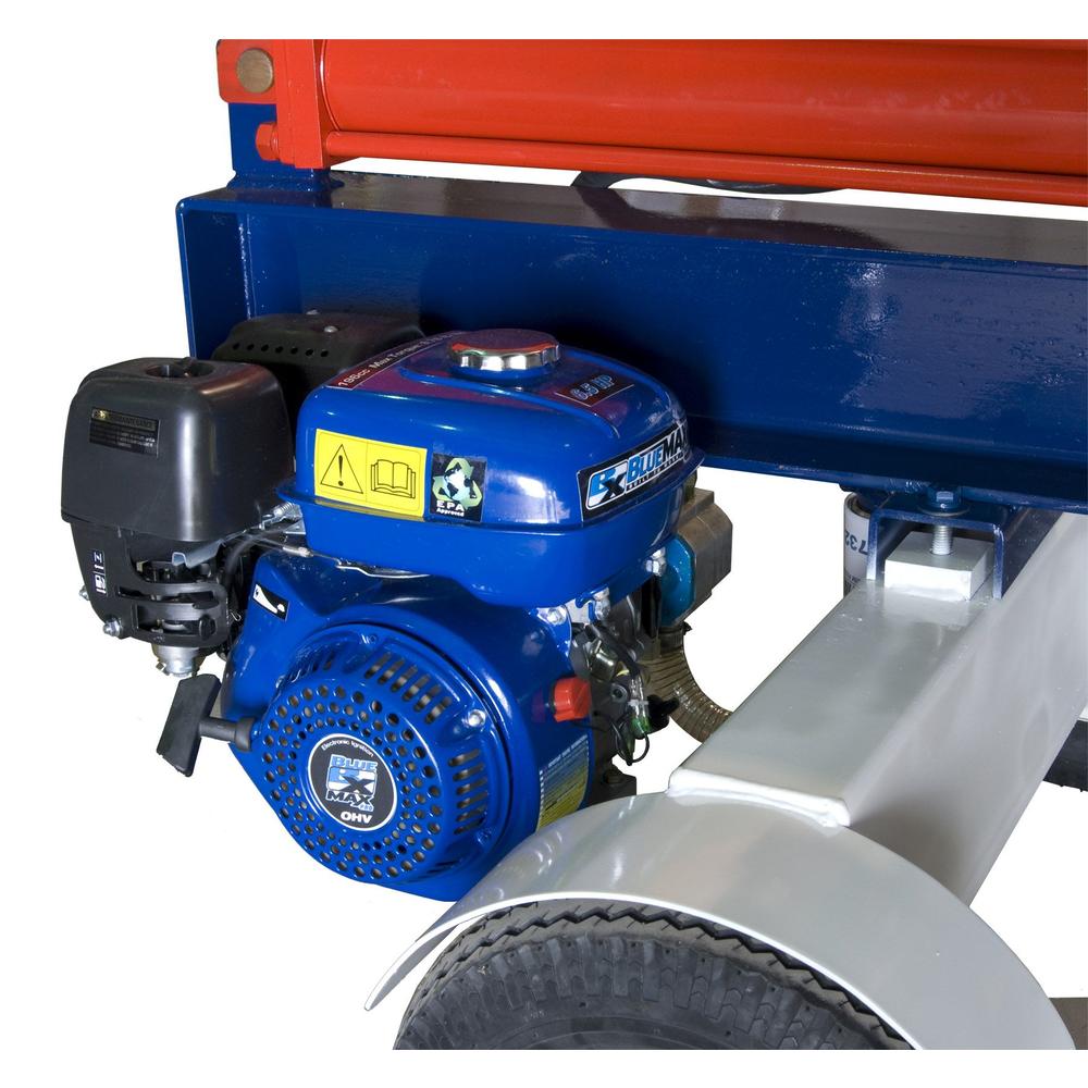 BLUE MAX 52035 27 Ton 54,000 lb Horizontal Gas Log Splitter - "Built in the USA" -