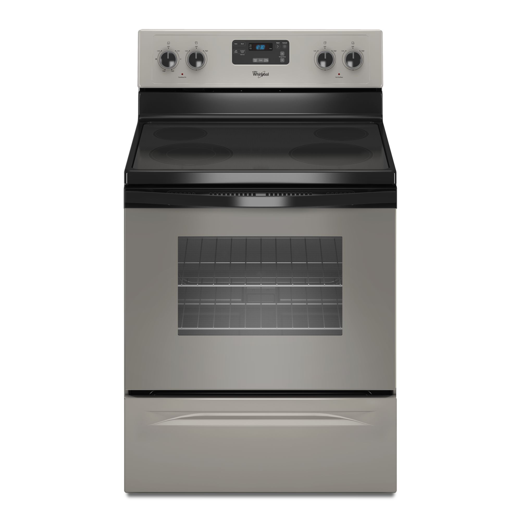 Whirlpool 4.8 Cu. Ft. Electric Range W/ Selfcleaning System Metallic