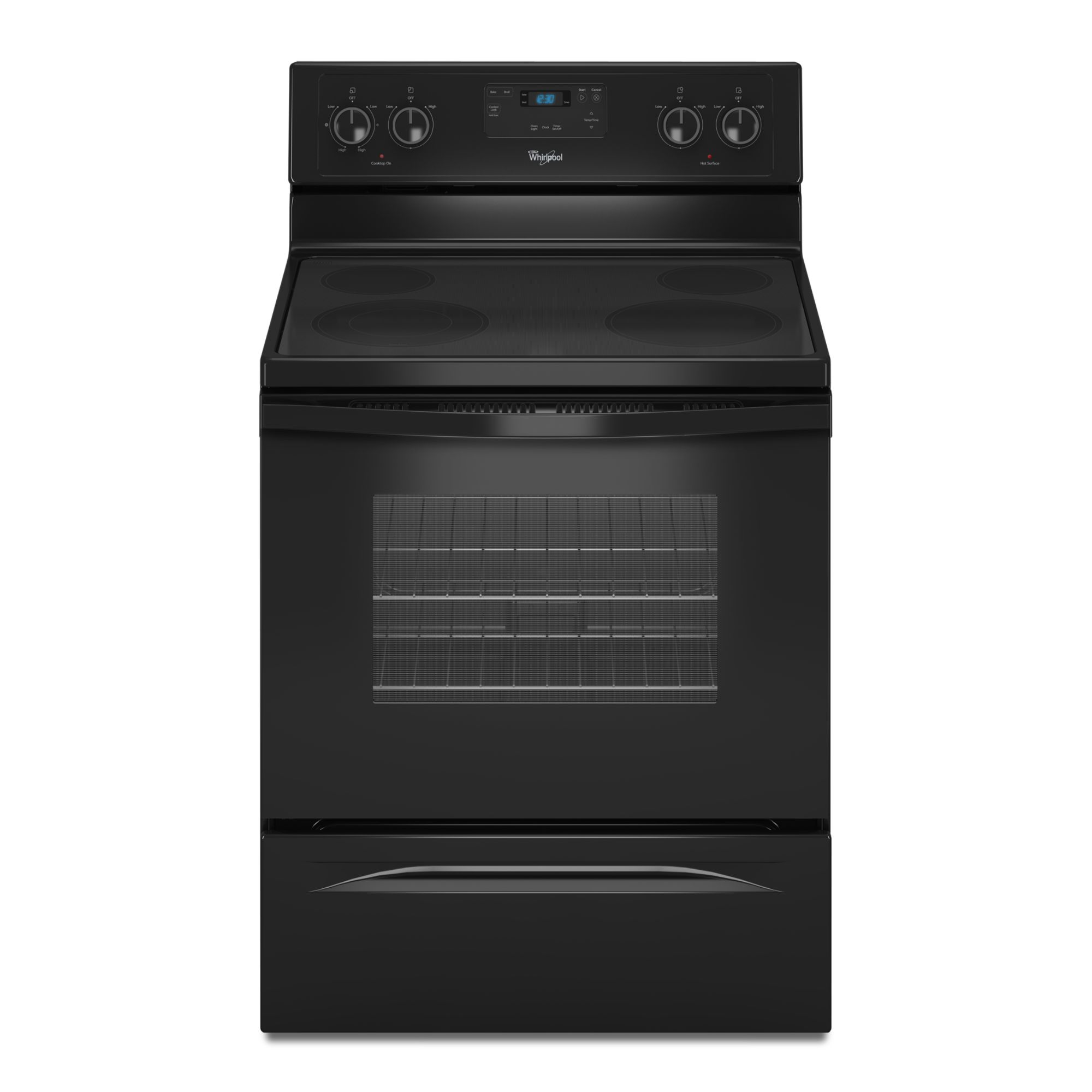 Whirlpool 4.8 Cu. Ft. Electric Range W/ Dual Radiant Element Black